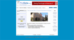 Desktop Screenshot of phddata.org