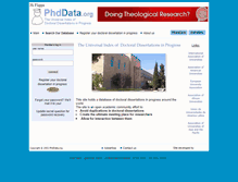 Tablet Screenshot of phddata.org